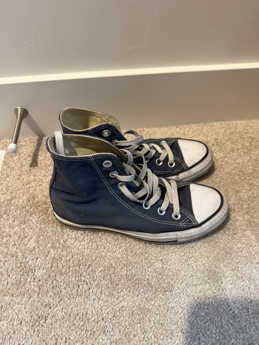 Converse Navy Blue High Tops - Picture 3 of 6